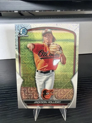 2023 Bowman Chrome - Prospects Jackson Holliday #BCP-227 Mojo Refractor (RC) - Image 1 of 2