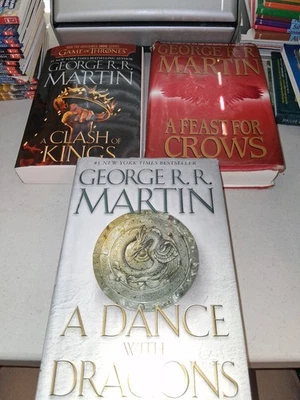 Clash of Kings TPB Feast For Crows HC  Dance Dragons HC Book lot Game of Thrones - Image 1 of 3