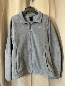 North Face Lightweight Jacket Zip Up Fleece Gray Size Medium - Picture 1 of 5