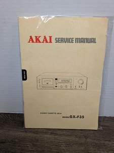 AKAI GX-F35 Stereo Cassette Deck Service Manual Vintage Paperwork Repair - Picture 1 of 2