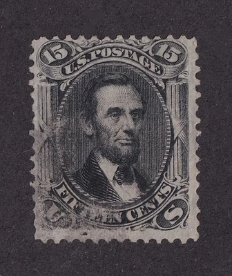 SELLOS DE MATT SCOTT #98 ABRAHAM LINCOLN 15 CENTAVOS F-GRILL EMISIÓN 1867, USADO CV $300 Foto 1 de 3