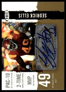 2008 SAGE HIT #A94 Sedrick Ellis Autographs Gold #/250 - Picture 1 of 2