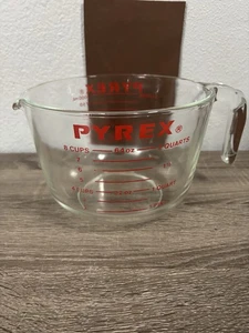 De colección Pyrex Corning Glass 8 tazas 2 cuartos 2 litros taza medidora tazón 564 hecho en EE. UU. - Imagen 1 de 5
