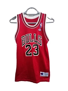 Vintage Michael Jordan Trikot Kinder L 14-16 Rot 90S Chicago Bulls NBA Basketball - Bild 1 von 10
