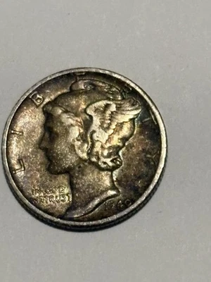 Moneda de diez centavos Mercury 1940 D muy buen estado Foto 1 de 4