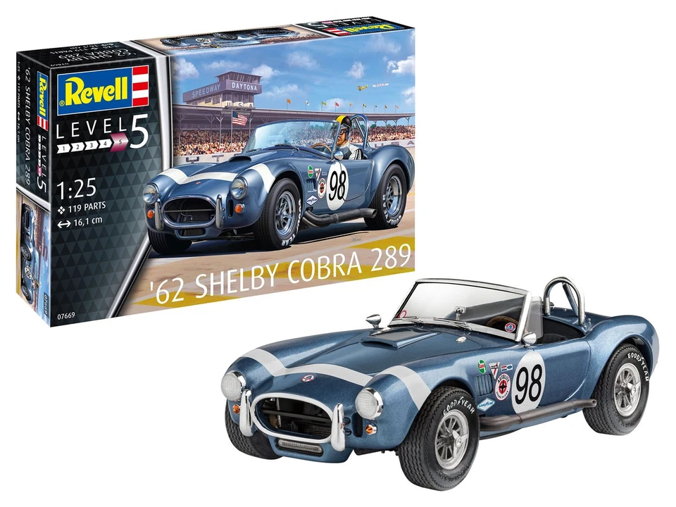 REVELL 67669 MODEL SET AUTO AC COBRA 289 MODELLO CON ACCESSORI BASE 1 - Immagine 1 di 1