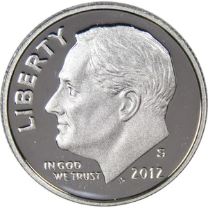 2012 S Roosevelt Dime Choice Proof 90% Silver 10c US Coin Collectible - Picture 1 of 2