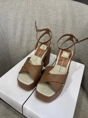 Tacones de plataforma Dolce Vita Wessi marrón caramelo talla 6 para mujer Foto 1 de 4