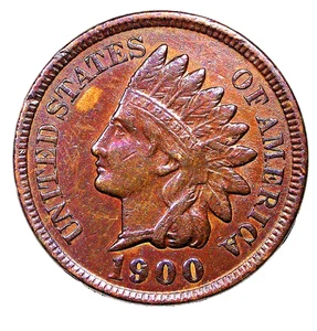 1900 Indian Head Penny..... Nice Detailed Coin..... 10-19-13 - Picture 1 of 2