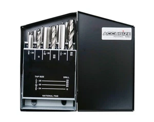 Juego de taladros y grifos CMT 18 piezas Hss, SAE - Imagen 1 de 8