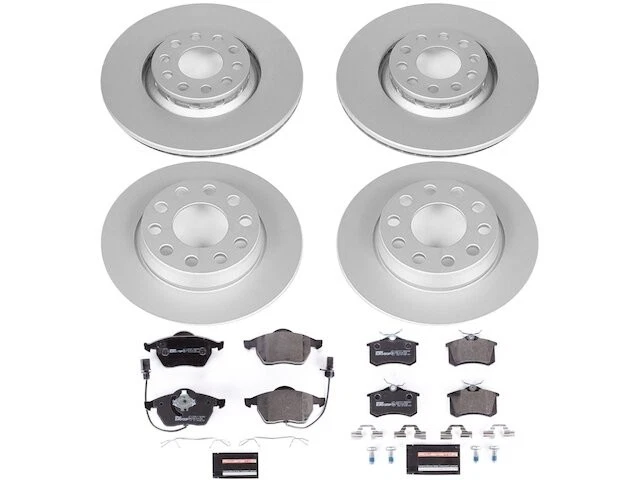 Kit Pastilla Freno Delantera y Trasera y Rotor Para 02-06 Audi A4 Quattro 3.0L V6 TB69B7 Foto 1 de 1