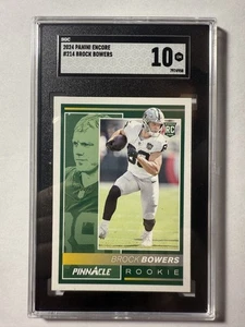 2024 Panini Encore - Rookies Brock Bowers #214 (RC) SGC 10 GEM MINT - Picture 1 of 3