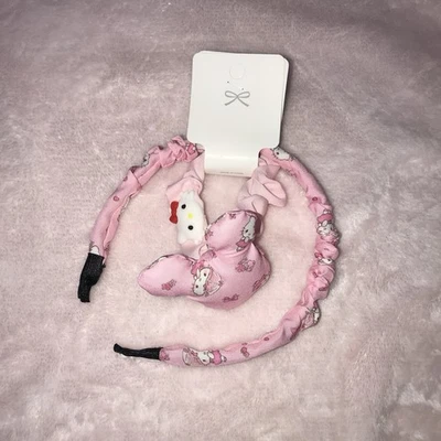 Hello Kitty Sanrio character headband and scrunchie set hair accessory New - Image 1 of 4