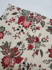 French General Fabric Floral Moda Red Reproductio Floral Quilt OOP 17" X 21" - Picture 1 of 1