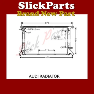 RADIADOR AUDI A4 A5 A6 A7 Q5 2.0 TFSi 2.0 TDi 1.8 TFSi 2007 > AUTOMÁTICO *NUEVO* - Imagen 1 de 1