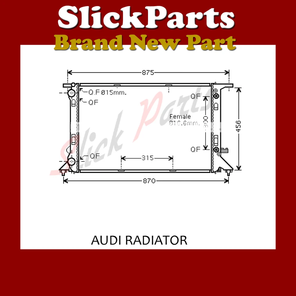 RADIADOR AUDI A4 A5 A6 A7 Q5 2.0 TFSi 2.0 TDi 1.8 TFSi 2007 > AUTOMÁTICO *NUEVO* - Imagen 1 de 1