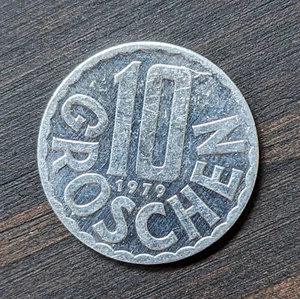 1979 Österreich 10 Groschen Münze Republik Österreich Kaiseradler, KM#2878 - Bild 1 von 2