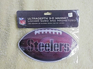 ¡NUEVO! ¡IMÁN 3-D ULTRAPROFUNDO DE FÚTBOL AMERICANO DE LA NFL PITTSBURGH STEELERS! HABITACIÓN DE COCHE 6"" X 3,5 - Imagen 1 de 9