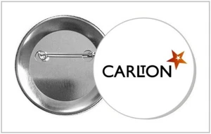 ITV - 70 YEARS - CARLTON TV - 58mm RETRO BUTTON BADGE - Picture 1 of 2