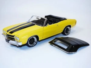 CHEVROLET CHEVELLE SS cabriolet jaune Restomod 1/18 - Picture 1 of 1