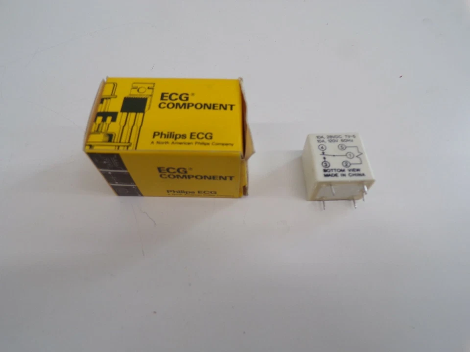 ECG Compontents RLY6192 Relay SPDT 10A at 120VAC Coil 12VDC NEW IN BOX c9 - Image 1 of 1