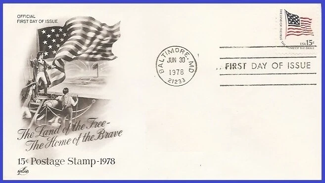 USA5 #1597 U/A ARTCRAFT FDC   Fort McHenry Flag - Image 1 of 1