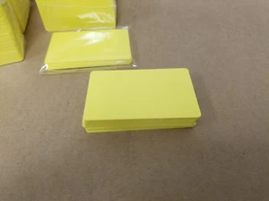 Yellow PVC Cards, CR80.30 Mil, Credit Card Size - USA - Pack of 50 Seal - Picture 1 of 1