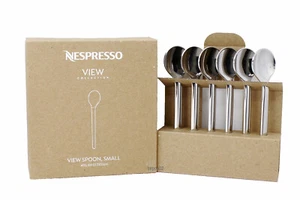Nespresso Set of 6 Small Spoons in Polished Stainless Steel 18/10 (11 cm) NIB 🌟 - Imagen 1 de 6