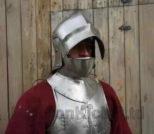 Medieval Sallet Helmet Helmet | Knight Armor Helmet For LARP, SCA And Reenactmen - Picture 1 of 5