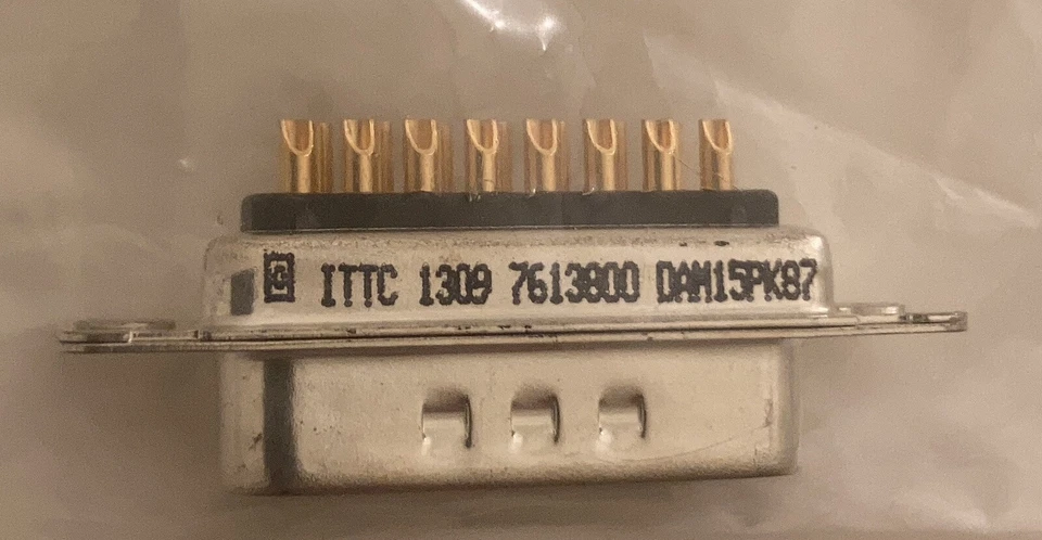 ITTC 15 pin d-sub connector DAM15PK87 - Image 1 of 2