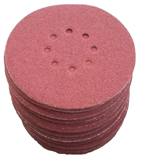 80PC 7" Hook and Loop Backing 8-Hole Sanding Disc Sander Sandpaper- 240 GRIT - Image 1 of 1