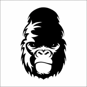 adesivo prespaziato gorilla pre-spaced sticker aufkleber autocollant pegatina - Imagen 1 de 1