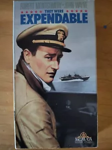 They Were Expendable VHS Tape John Wayne Robert Montgomery - Imagen 1 de 3