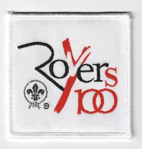 100 ANNI DI CENTENARIO WORLD ROVER SCOUTS - ROVER SCOUTING 1918-2018 SCOUT PATCH - Foto 1 di 2