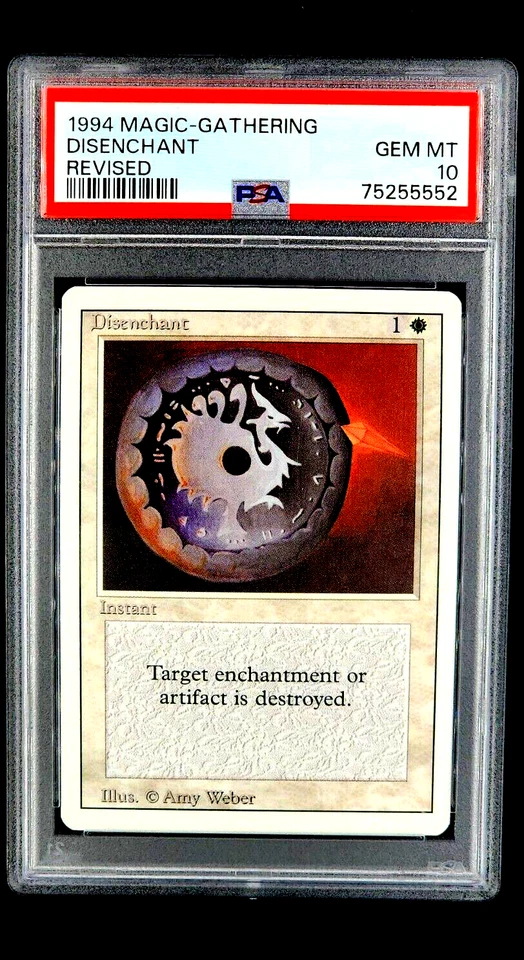 1994 MtG Magic the Gathering Revised Disenchant Vintage PSA 10 Gem Mint POP 13 - Image 1 of 4