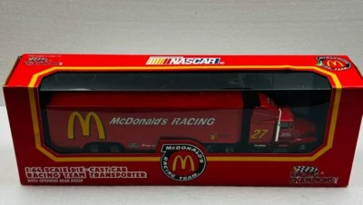 1992 Racing Champions NASCAR #27 McDonald's Diecast Racing Team Transporter - Image 1 of 4