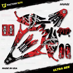 Red Savage Racing Camo Graphics kit fits Sur-Ron Ultra Bee All Years Surron - Foto 1 di 2