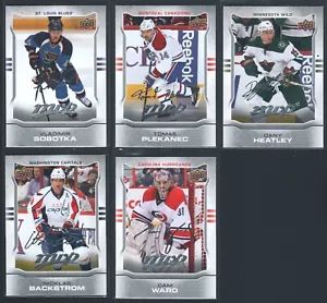 Backstrom Ward Heatley & More Silver Script 5 Card Lot - 2014-15 Upper Deck MVP - Picture 1 of 2