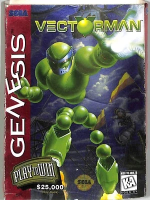 Vectorman (1995) Sega Genesis Cartridge + Manual - Image 1 of 4