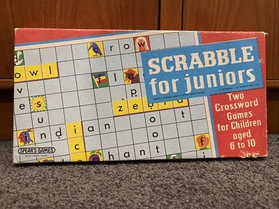 Vintage Scrabble For Juniors 1959 Board Game Complete Made In England - Image 1 of 4