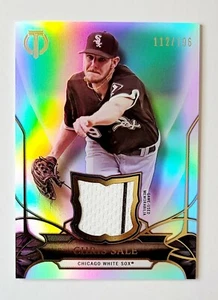 2016 Topps Tribute "Chris Sale" #TR-CS Game Used Worn Relic #'d 112 /196  (DR) - Picture 1 of 2