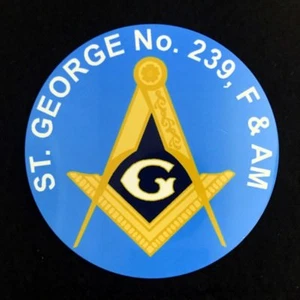 Custom Masonic Auto Emblem - Light Blue (Dozen) - Picture 1 of 1