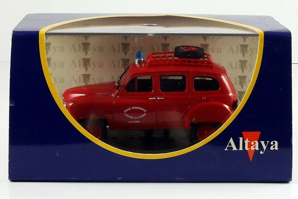 renault colorale 4x4 pompiers Altaya rossa 1/43 - Immagine 1 di 1