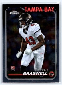 2024 Topps Chrome NFL Chris Braswell Base RC #246 Tampa Bay Buccaneers - Picture 1 of 2