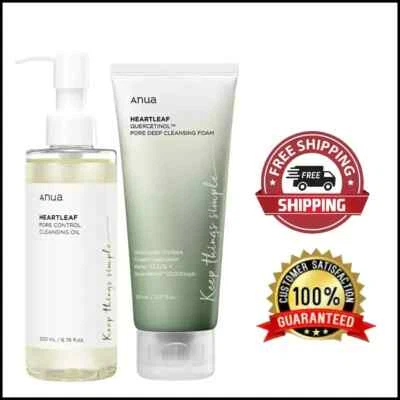 ANUA Double Cleansing Duo Set Cleasnig Oil 200ml + Cleansing Foam 150ml