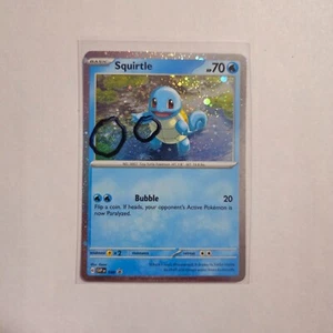 2 SWIRL F 🌀 Squirtle 048 Cosmos Holo Promo Scarlet Violet 151 Pokemon Card NM - Picture 1 of 2