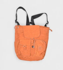 Kipling Backpack Orange Bag Nylon Utility Pockets Shoulder Straps Love Bug - Picture 1 of 7