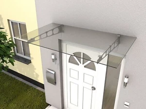 GUTTA Edelstahlvordach Vordach Echtglas Haustürdach HD/LT 160x90 VSG 857400024 - Bild 1 von 1