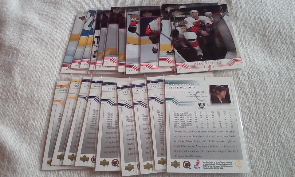 2001-02 Upper Deck Hockey Part. Base Set 1-99. Pick cards that you want/need. - Image 1 of 3