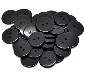 10 to 100 Large Round 28mm Sewing Resin Buttons for Scrapbooking Card Crafts - Picture 1 of 4
